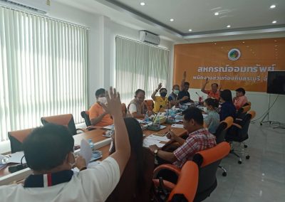 วันที่ 4 กุมภาพันธ์ 2564 ประชุมรับงบประมาณประจำปี 2563 และหารือการจัดประชุมใหญ่สามัญประจำปีโดยมีนายสุชาติ เขตเมืองปัก เป็นประธานในการประชุม